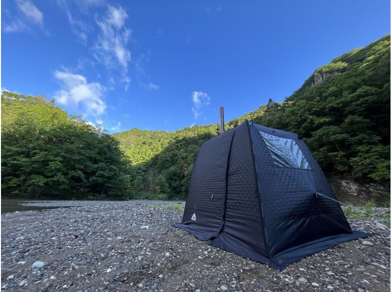 [Hokkaido, Sapporo, Jozankei] A cold river bath! Relax in the great outdoors of Jozankei - River View Tent Sauna Tourの紹介画像