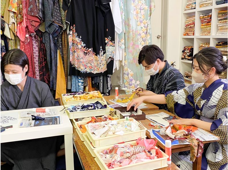 [Ishikawa/Kanazawa] Making kimono hagire art! You can take home the one-of-a-kind finished product on the spot!の紹介画像