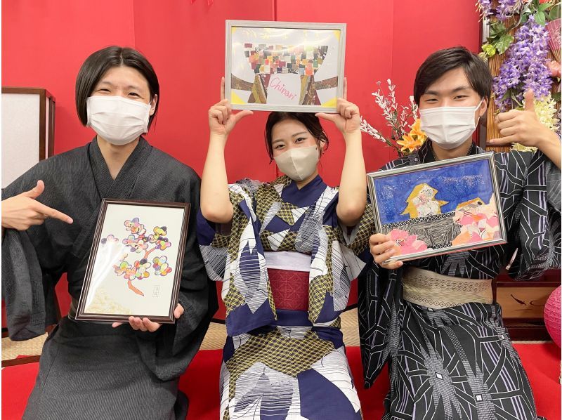 [Ishikawa/Kanazawa] Making kimono hagire art! You can take home the one-of-a-kind finished product on the spot!の紹介画像