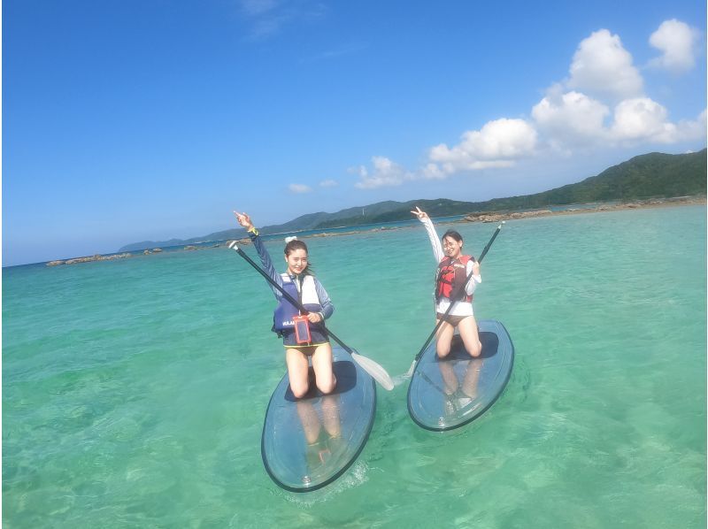 奄美大島★チャンスは年に数度★幻のビーチかくれ浜 クリアカヤックツアー 120分＜ドローン空撮・GoPro動画撮影＞