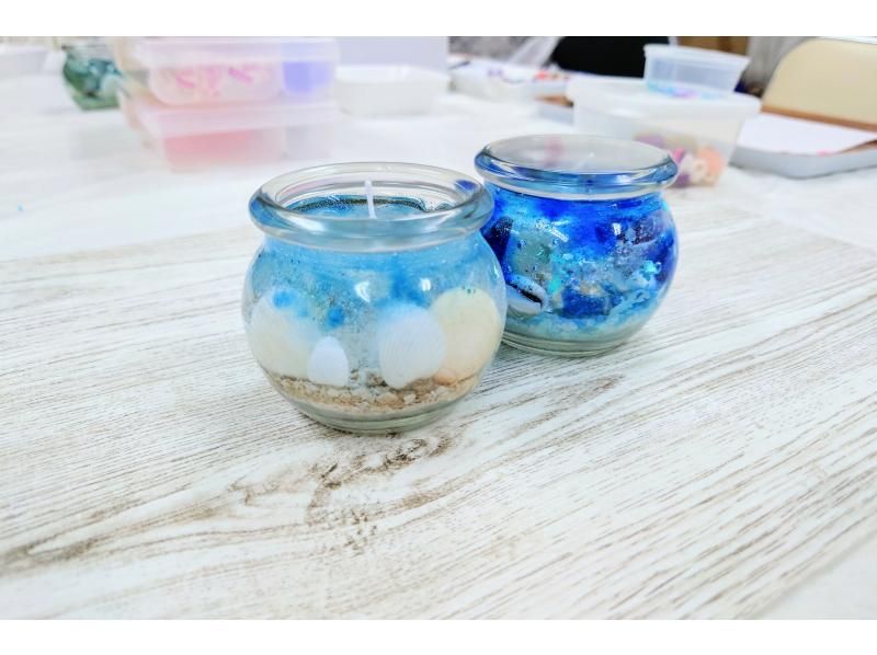 夏休み特別メニュー！子供1名分無料♪【親子で遊ぼう！マリンポットキャンドル】自由制作に！期間限定・人数限定 の紹介画像