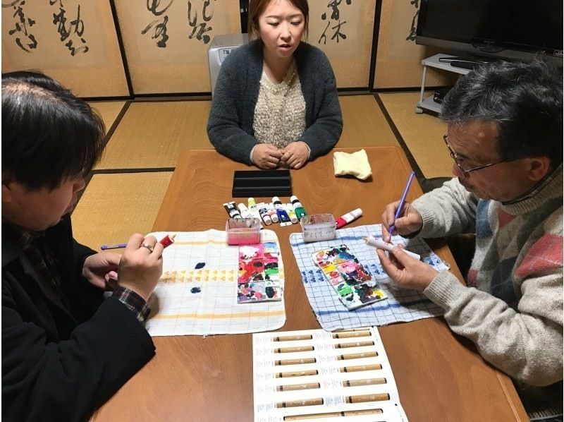 [Aichi/Okazaki City] Traditional craft Japanese candle "painting experience" 3 momme stick (about 13 cm) hand-painted picture candle Matsui Honwa candle workshop selected as a summit gift free tourの紹介画像