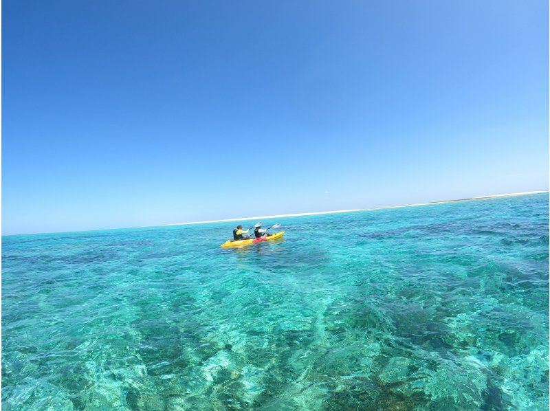 【沖縄・久米島】はての浜上陸カヤックツアー　自力で行くはての浜!!【現地集合プラン　60歳以下限定】の紹介画像