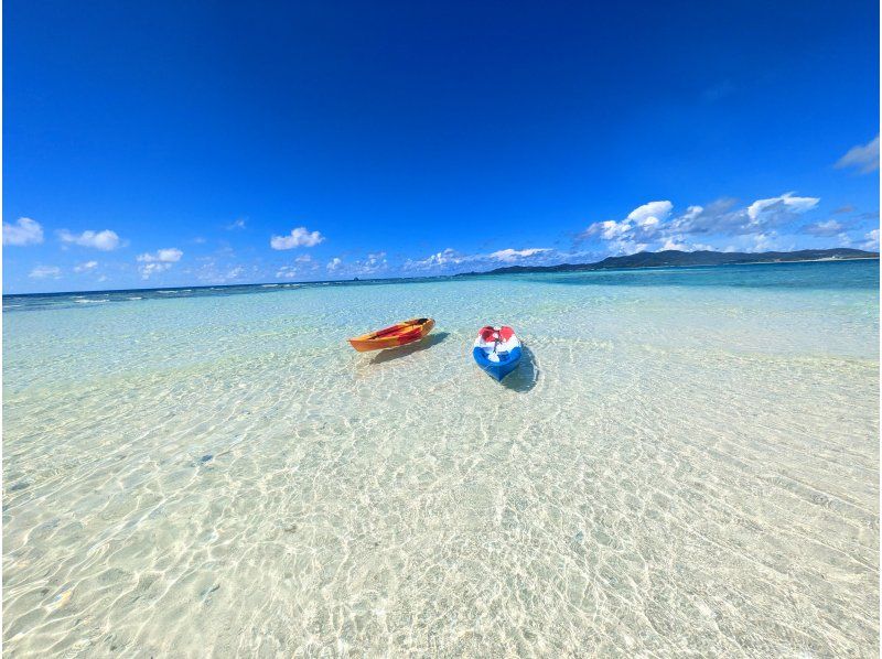 【沖縄・久米島】はての浜上陸カヤックツアー　自力で行くはての浜!!【現地集合プラン　60歳以下限定】の紹介画像