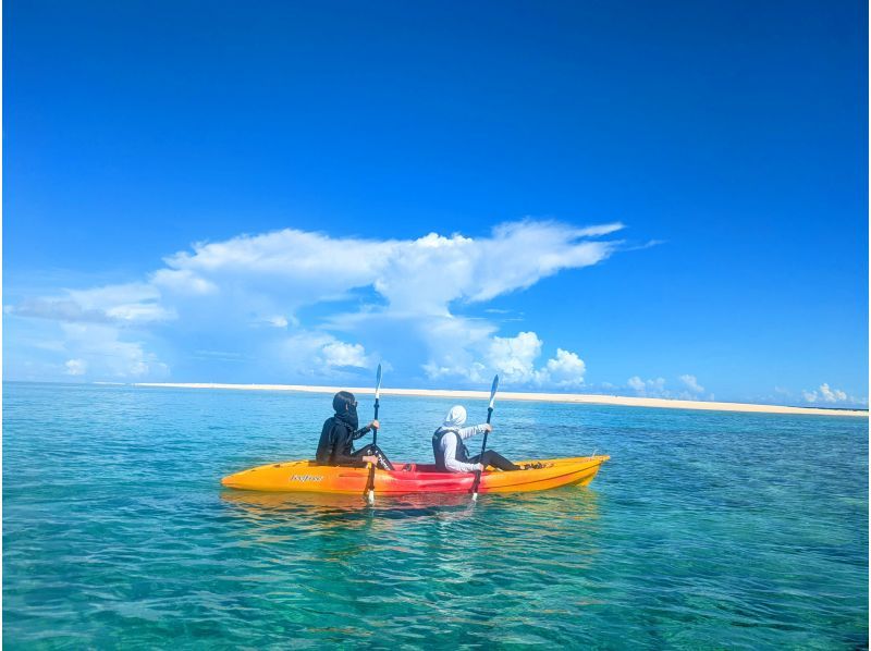 【沖縄・久米島】はての浜上陸カヤックツアー　自力で行くはての浜!!【現地集合プラン　60歳以下限定】の紹介画像
