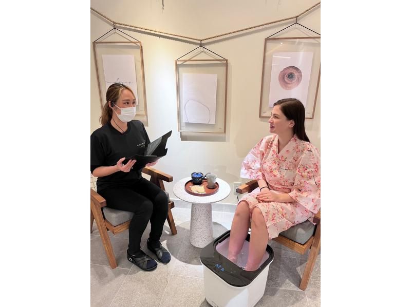 [Tokyo/Shibuya] While feeling Japan, "small face correction/beauty acupuncture experience course"の紹介画像