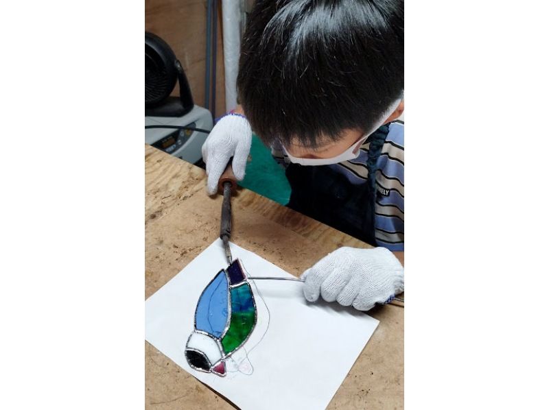 [Hokkaido/Asahikawa] Beginners welcome! Full-fledged stained glass making experience ♪ の紹介画像