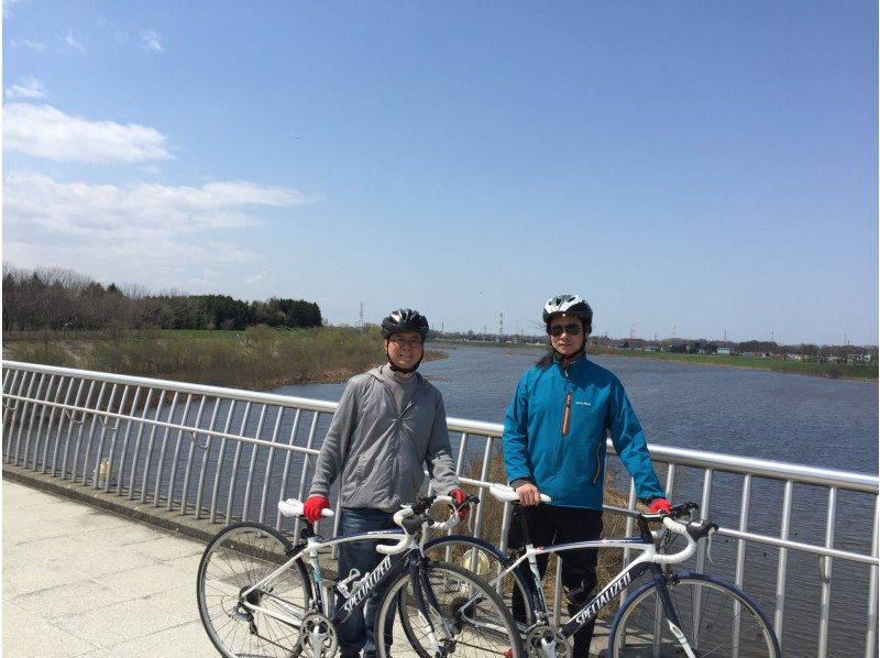 【札幌ロードバイク】イサムノグチの作品巡りモエレ沼公園ロードバイク体験10Kmの紹介画像