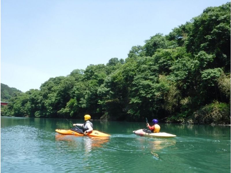 【磯部温泉 近郊／群馬関東】初めてOK！ パックラフト＆カヤック(1人乗・急流川下り用)半日体験ツアー　◎信州長野・軽井沢も近いの紹介画像