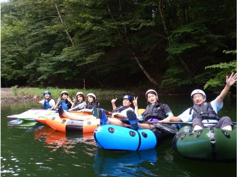 【藤岡／群馬 埼玉県境／関東】初めてOK！ パックラフト＆カヤック(1人乗・急流川下り用)半日体験ツアー　◎東京都心から日帰りもの紹介画像