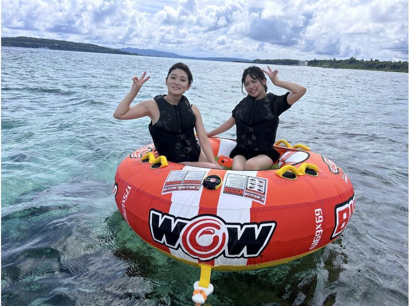 【名護市・今帰仁村・古宇利島】当日予約OK!プライベートビーチで過ごす極上の時間！バナナボートやお好きな乗り物を2個選べる大満足プランの紹介画像