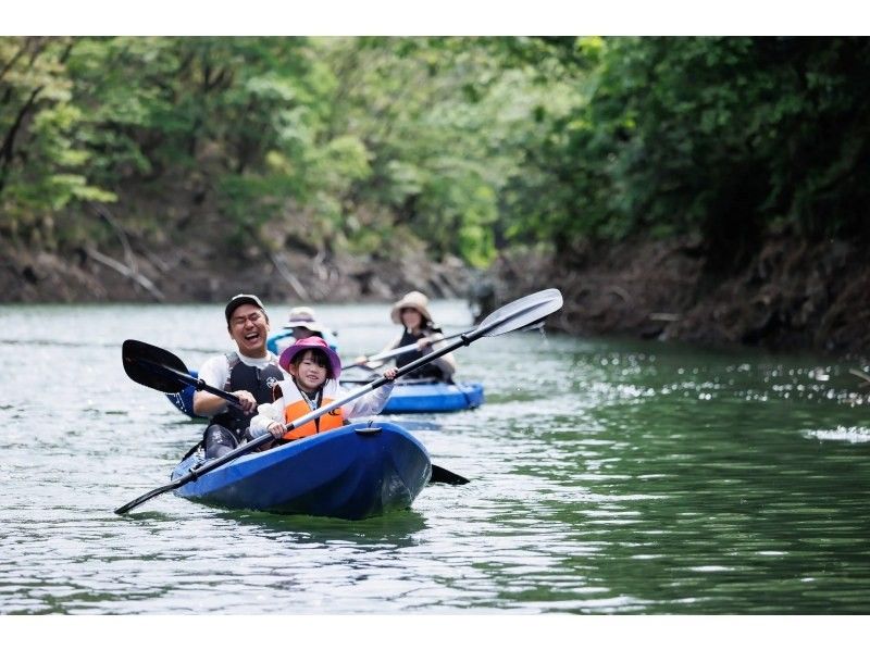 【若狭・熊川】明神湖で冒険カヤックツアー《初心者OK！静かな湖で気軽にアウトドア体験！》の紹介画像