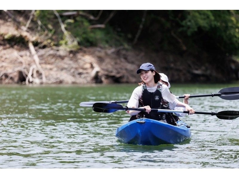 [Fukui/Wakasa] Quick 1.5 hours! Adventure kayaking on Myojin Green Mystical Dam Lake!