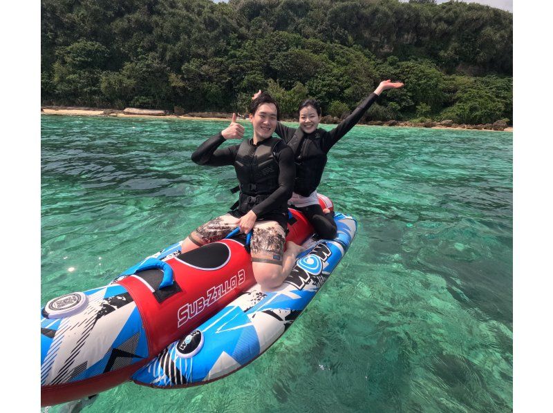 [Nago City, Nakijin Village, Kouri Island] Unlimited selection of 3 latest tubes on a private beach! Customize your summer memories to your liking. Satisfying "B plan ♪"の紹介画像