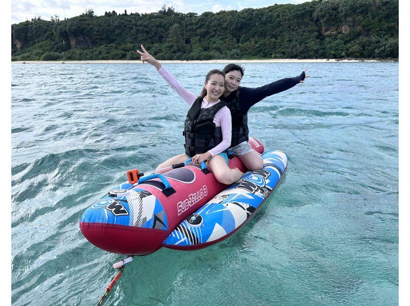 [Nago City, Nakijin Village, Kouri Island] Unlimited selection of 3 latest tubes on a private beach! Customize your summer memories to your liking. Satisfying "B plan ♪"の紹介画像