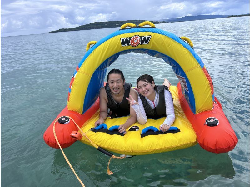 [Nago City, Nakijin Village, Kouri Island] Unlimited selection of 3 latest tubes on a private beach! Customize your summer memories to your liking. Satisfying "B plan ♪"の紹介画像