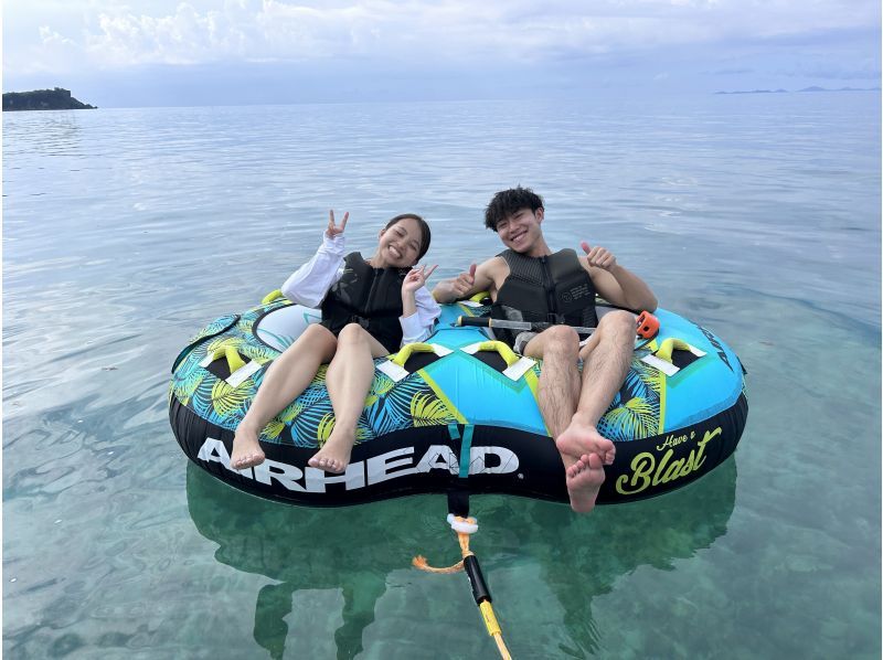 [Nago City, Nakijin Village, Kouri Island] Unlimited selection of 3 latest tubes on a private beach! Customize your summer memories to your liking. Satisfying "B plan ♪"の紹介画像