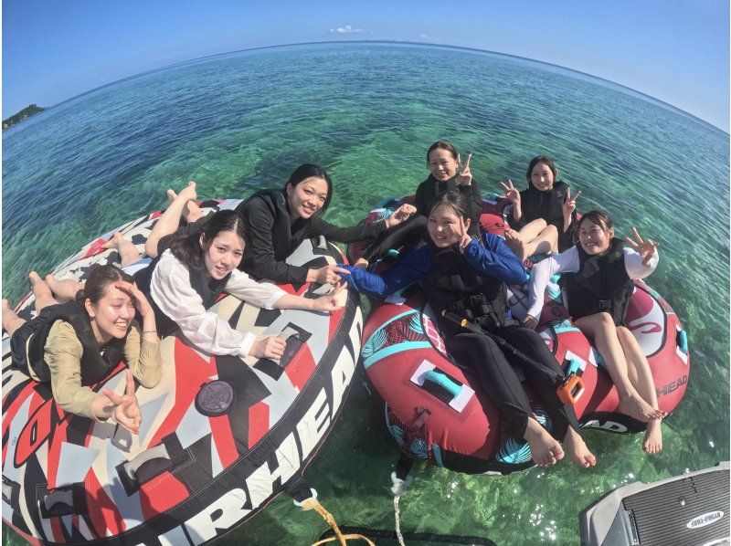 [Nago City, Nakijin Village, Kouri Island] I can't help but scream! Marine leisure that you can fully enjoy with your friends ♪ "Screaming 3-piece set group plan"の紹介画像