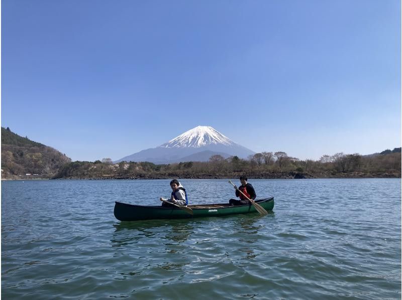 SALE！【山梨・精進湖】夏富士！精進湖の大自然と富士山を満喫 ♪夕暮れの湖上は山陰が気持ちいい ！カナディアンカヌー体験！写真データ無料☆の紹介画像