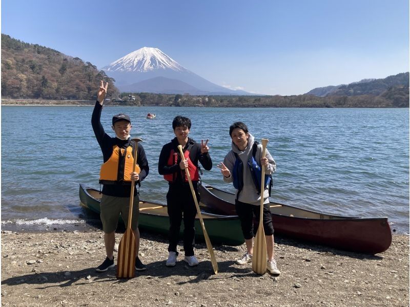 SALE！【山梨・精進湖】夏富士！精進湖の大自然と富士山を満喫 ♪夕暮れの湖上は山陰が気持ちいい ！カナディアンカヌー体験！写真データ無料☆の紹介画像