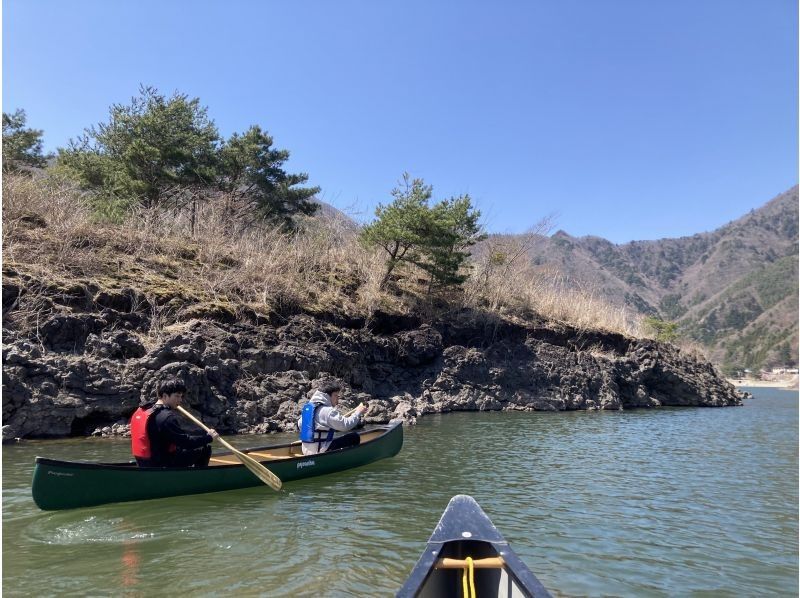 【山梨・精進湖】夏富士！精進湖の大自然と富士山を満喫！夕暮れの湖上は山陰が気持ちいい ！カナディアンカヌー体験！写真データ無料！