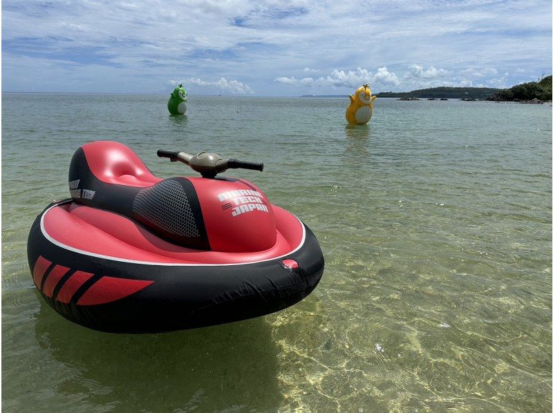 【名護市・今帰仁村・古宇利島】ドキドキ！ワクワク！免許いらず！お子様も運転OK！小さな運転手も大活躍♪アクアクルーザーで海を大冒険!の紹介画像