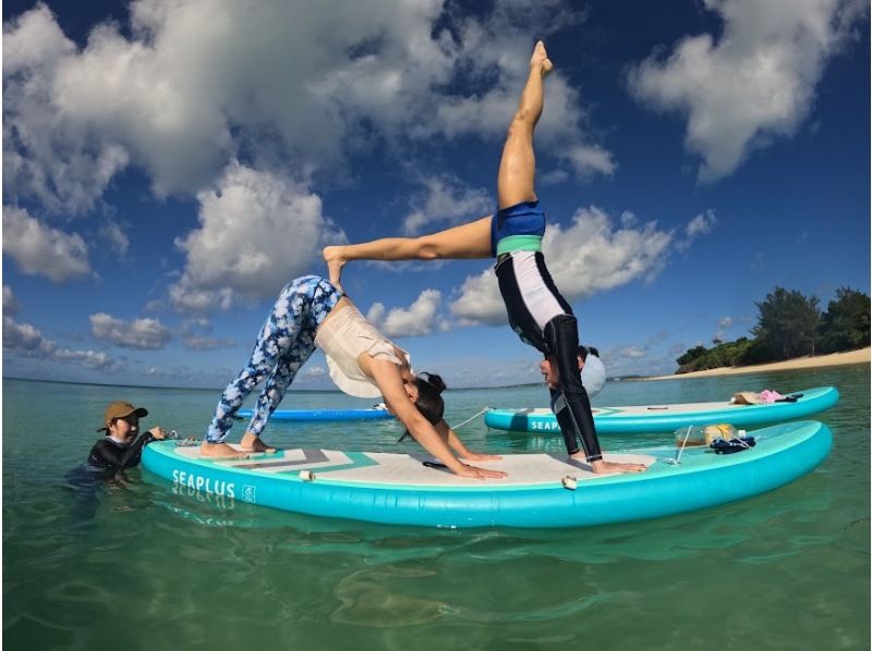 【宮古島】≪SUPヨガ ＆SUPクルージング≫ （2.5時間）《心と身体に癒しの時間》ドローン＆GoPro撮影無料★初心者歓迎の紹介画像