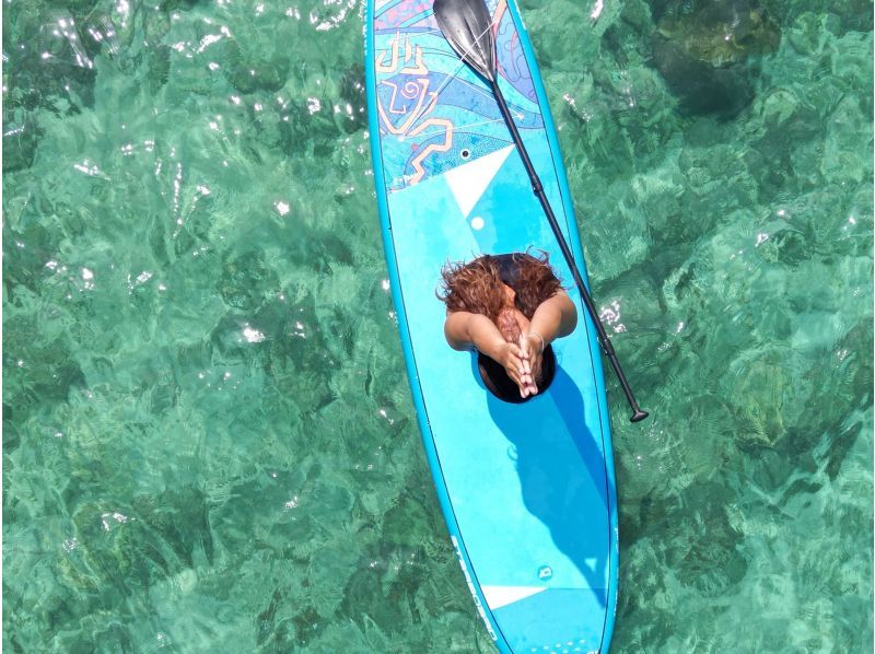 【宮古島】≪SUPヨガ ＆SUPクルージング≫ （2.5時間）体幹も心もととのう水上ヨガ体験！ドローン＆GoPro撮影無料★初心者歓迎の紹介画像