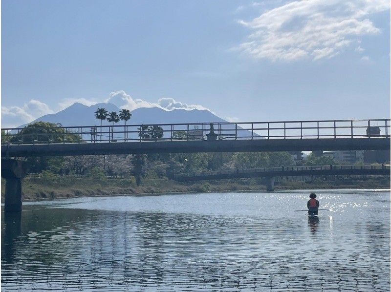 鹿児島市街地の甲突川で親子カヤック体験の紹介画像