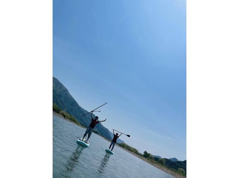 【長野・飯山】千曲川リバーSUP！北信濃の雄大な山々の中を流れるリバーSUPの紹介画像