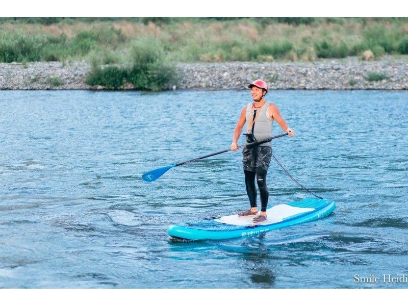 [Nagano・Chikuma] Chikuma River SUP! River SUP on the Chikuma River in front of Togura Kamiyamada Onsenの紹介画像