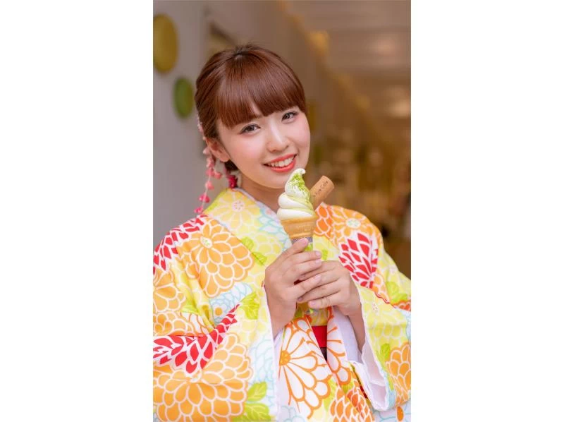 [Kyoto Higashiyama] Let's take a walk in the city of Kyoto with a kimono ♪ With a simple hair set! Kimono (Yukata) rental planの紹介画像