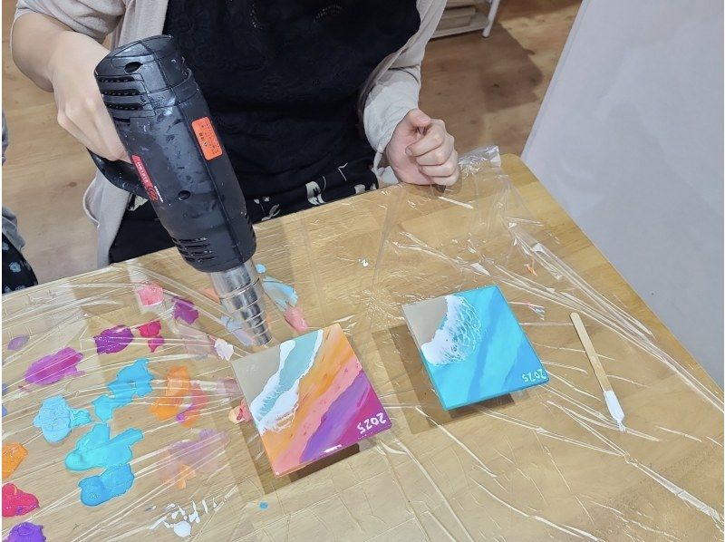 【이시가키 섬 / 체험】 오리지널 바다의 코스터 만들기 ♡ 1 인 2 장 제작!の紹介画像