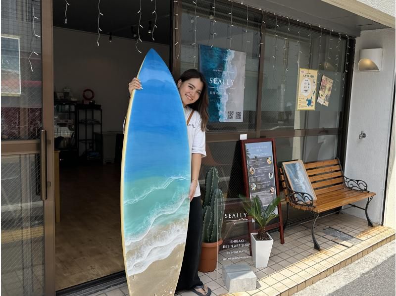 [Ishigaki Island / Resin Art Experience] Make an ocean coaster (2 pieces) ♡ Create a memorable ocean. Groups are also welcome!の紹介画像