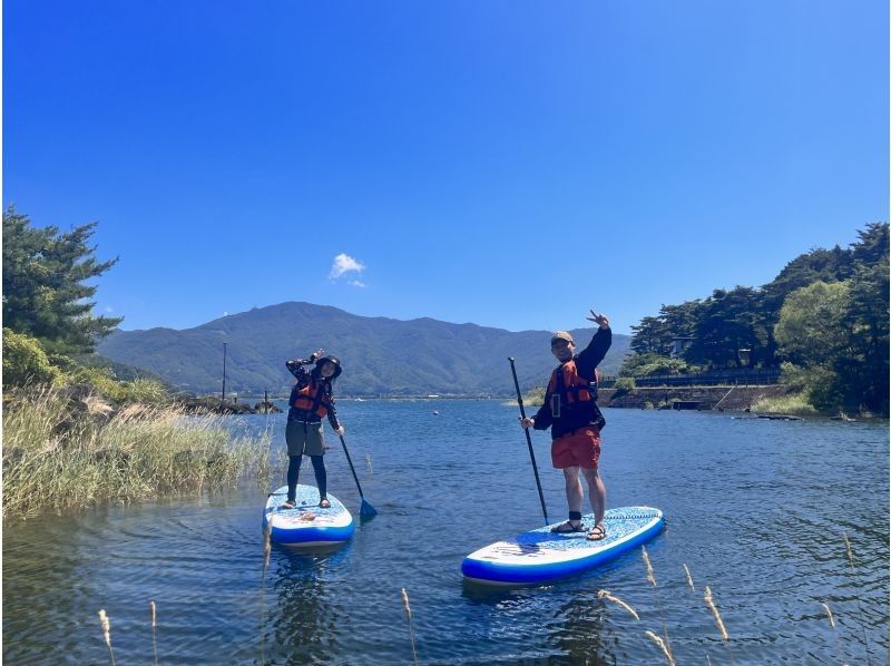 【山梨県・河口湖】夕方サンセット　SUP(サップ)体験ツアー　♪ワンちゃんオッケー♪の紹介画像