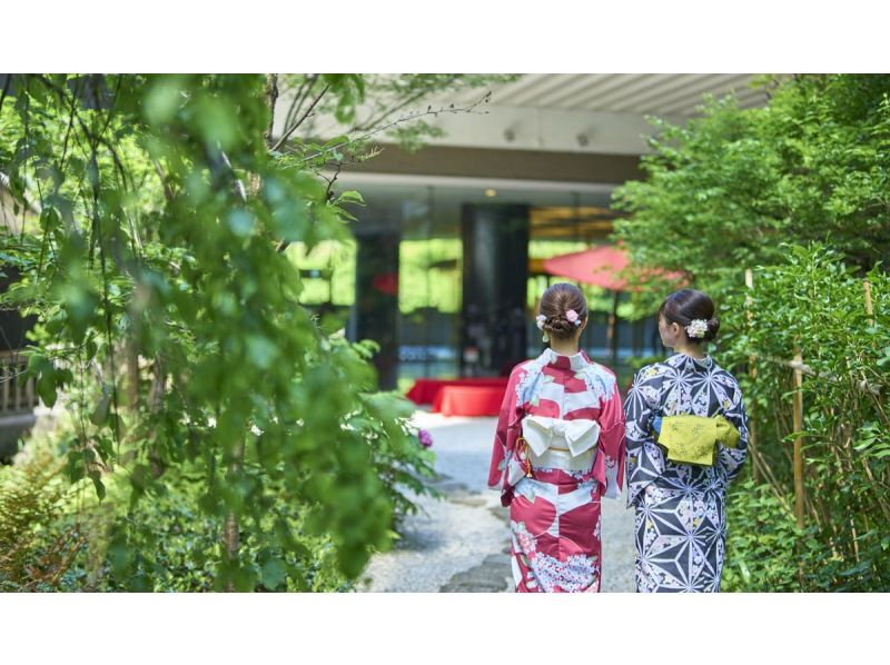 [Tokyo/Meguro/Gajoen] Feel the beauty of Japan summer-Yukata dressing class + lunch + Yukata plan with original gift-[June / women only]の紹介画像