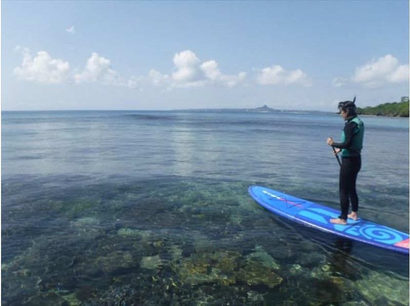 [Okinawa/Motobu/Kunigami] SUP Snorkel SPECIAL SALE 20% OFF Even if you are a beginner, you don't have to worry if you can't swim! Let's have fun on and in the sea!の紹介画像