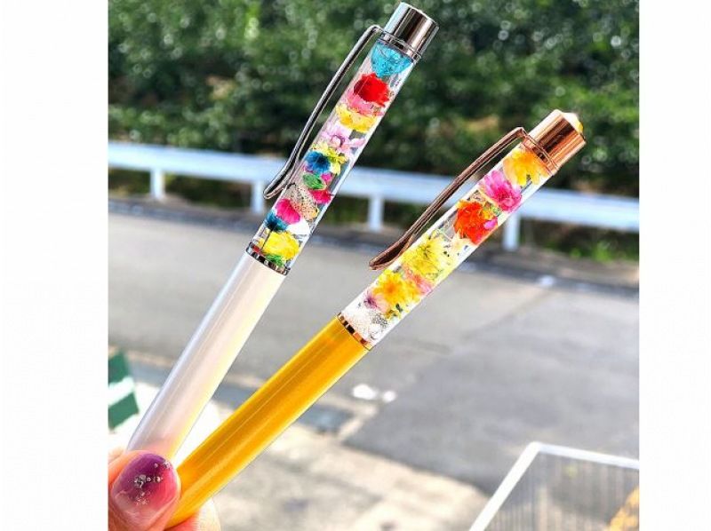 [Wakayama / Kinokawa] Beginners can easily make "Herbarium ballpoint pen" with tea timeの紹介画像