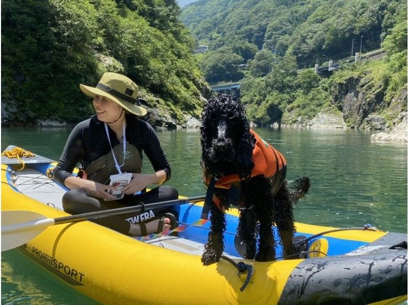 徳島・吉野川を川散歩☆大歩危小歩危☆1人乗りのボートに乗って穏やかな波のない川や湖でのんびりツーリングコースの紹介画像