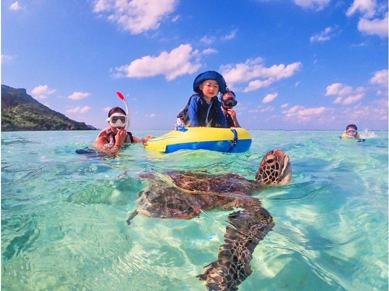 [Miyakojima] Sea turtle snorkel with photo data｜Encounter rate 100%