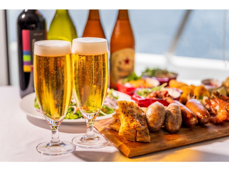 [Twilight/Night Cruise] ★ Summer only! Beer garden on board ★ All-you-can-drink drinks including alcohol and snacks such as Cajun chicken and sausage includedの紹介画像