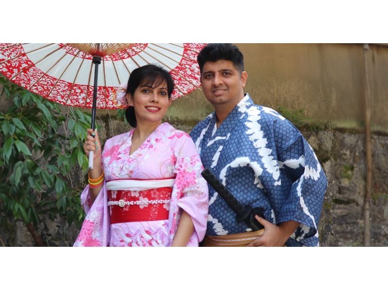 [京都/清水寺]京都情侣方案浴衣约会☆2人5,500日元的绝佳方案！包括女士发套の紹介画像