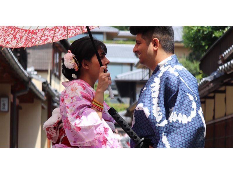 [京都/清水寺]京都情侣方案浴衣约会☆2人5,500日元的绝佳方案！包括女士发套の紹介画像