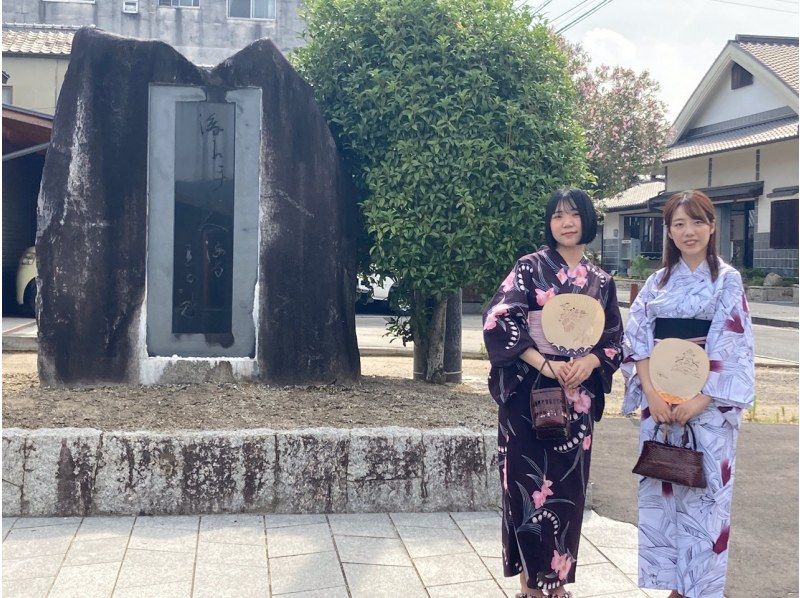 [Okayama/Kasaoka] Free parasol rental ♪ Yukata rental * Town bra in yukata at Traditional Buildings Preservation District [Yakage Town] ♪ Kimono dressing includedの紹介画像