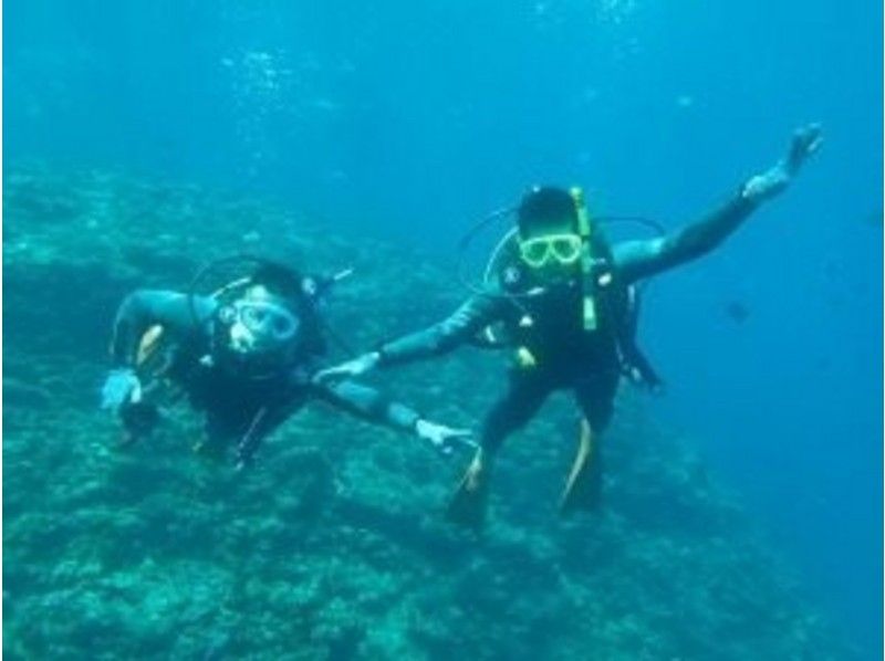 【 冲绳 ·恩纳村】体验深潜和浮潜（蓝洞课程）の紹介画像