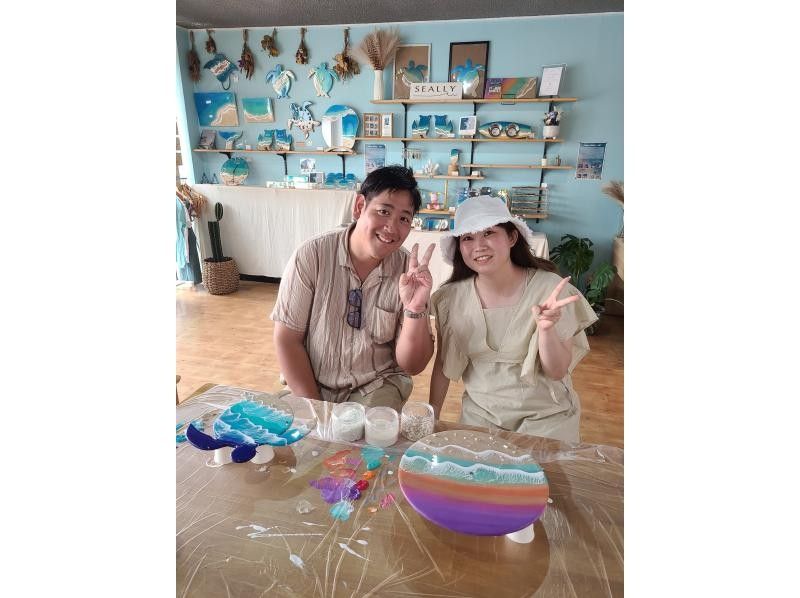【石垣島/体験】完全オリジナル！石垣島の海を時計にするOcean Clock製作♡団体可！の紹介画像