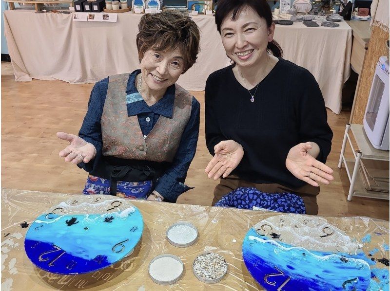 【石垣島/体験】完全オリジナル！石垣島の海を時計にするOcean Clock製作♡団体可！の紹介画像