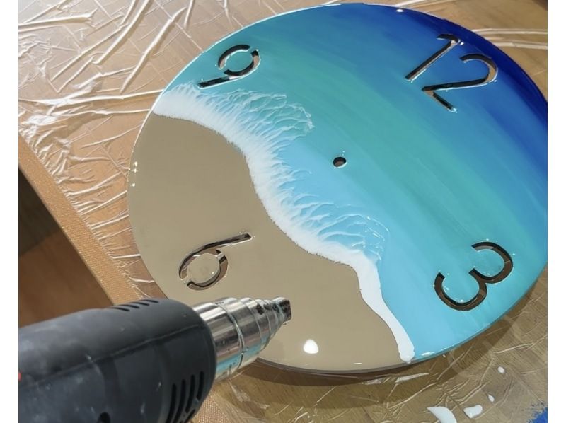 【石垣島/体験】完全オリジナル！石垣島の海を時計にするOcean Clock製作♡団体可！の紹介画像