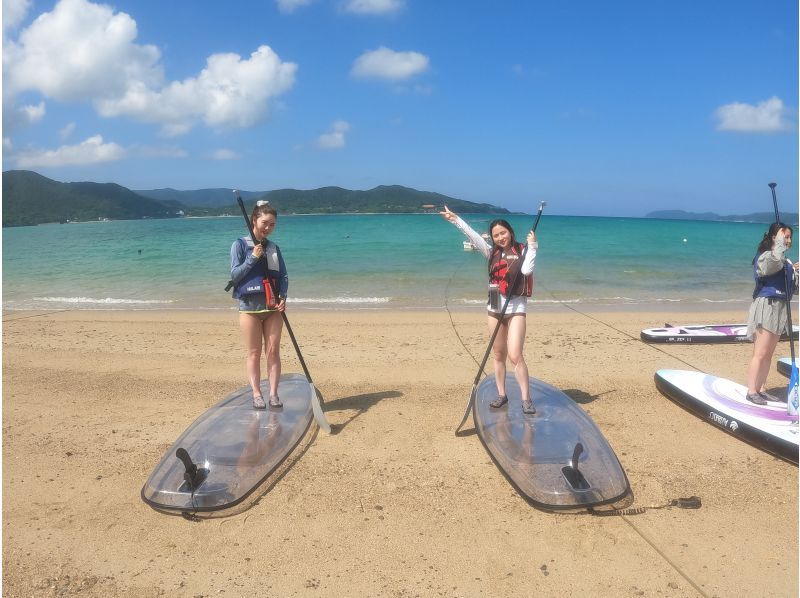 奄美大島【当日予約可能】クリアSUP（60分）※ドローン空撮等写真の無料プレゼントあり※お1人様もお任せ下さい☆の紹介画像