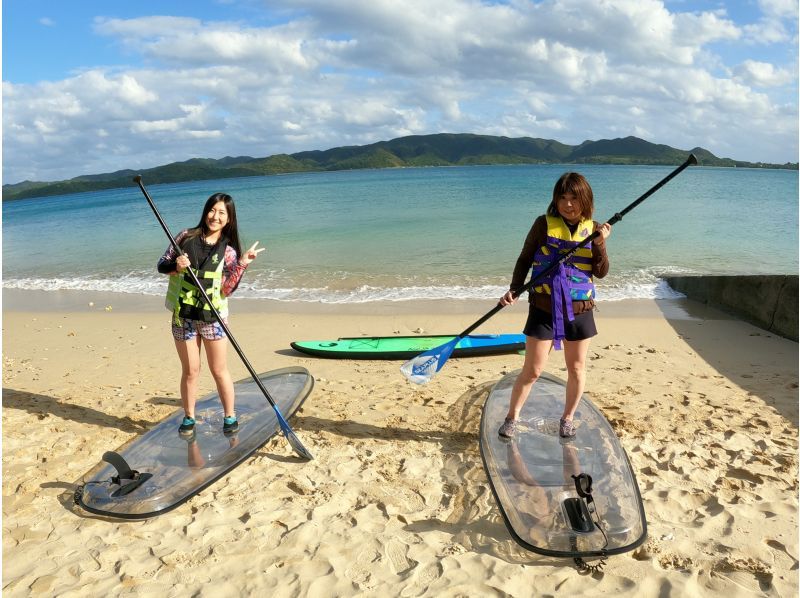 奄美大島【当日予約可能】クリアSUP（60分）※ドローン空撮等写真の無料プレゼントあり※お1人様もお任せ下さい☆の紹介画像
